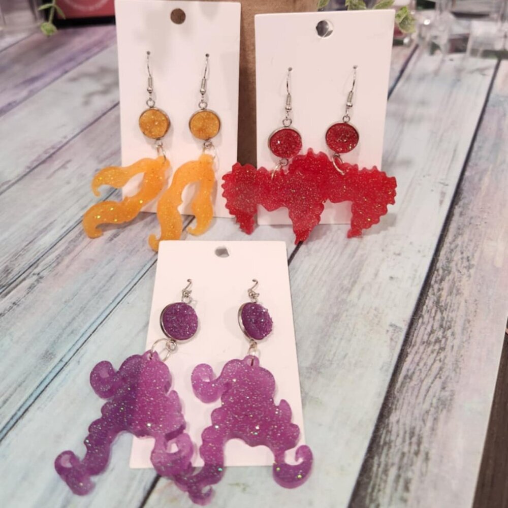 Halloween Witch Earrings